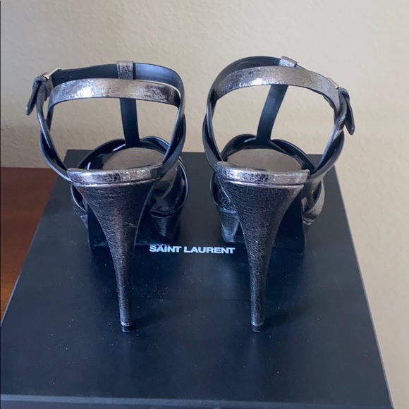 Saint Laurent Tribute Platform Sandals - Picture 5 of 7